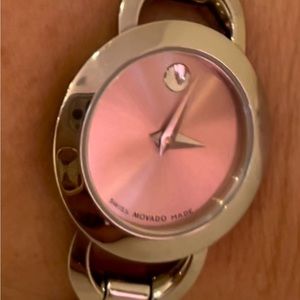 Authentic Movado Rondiro Quartz Pink Dial Ladies Watch